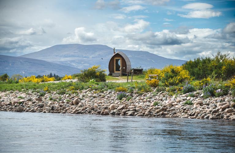 River Dee fishing hut