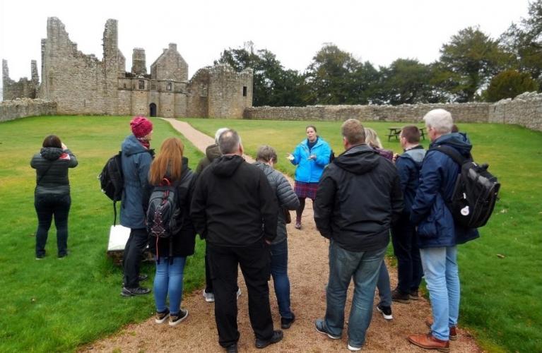 Grampian Escapes Tours Group at Tolqhuon Castle2